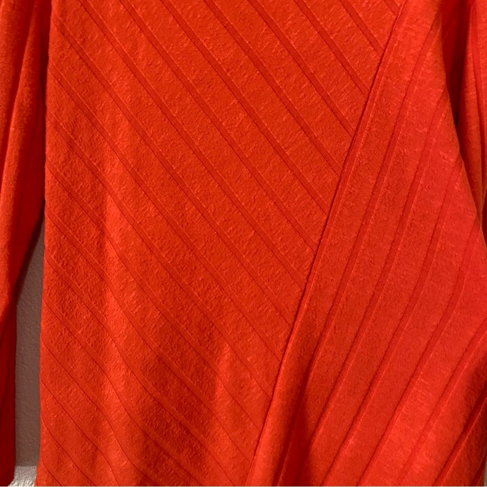 Maeve by Anthropologie Devine Tunic Long Sleeve Medium Orange Textured Sweater - Picture 8 of 12